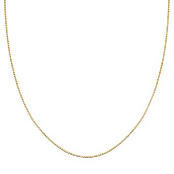 PRIMROSE 18k Gold Over Silver Box Chain Necklace - 16 in
