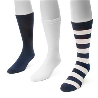 Adult MUK LUKS Game Day 3 pk Crew Socks