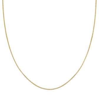 PRIMROSE 18k Gold Over Silver Box Chain Necklace - 18 in