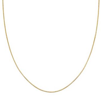 PRIMROSE 18k Gold Over Silver Box Chain Necklace - 18 in