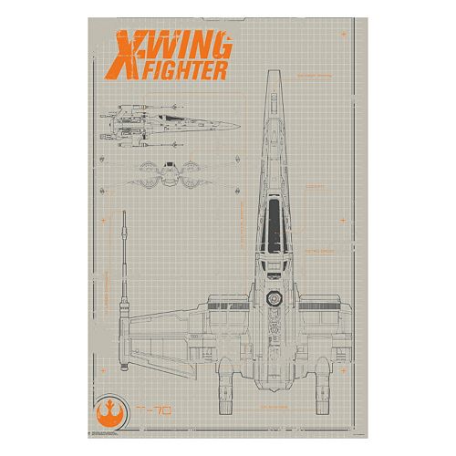 Star Wars: Episode VII The Force Awakens X-Wing Collector Poster by Art.com