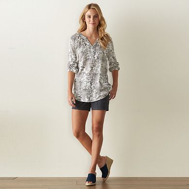 Women's Sonoma Goods For Life® Dip-Dye Peasant Top