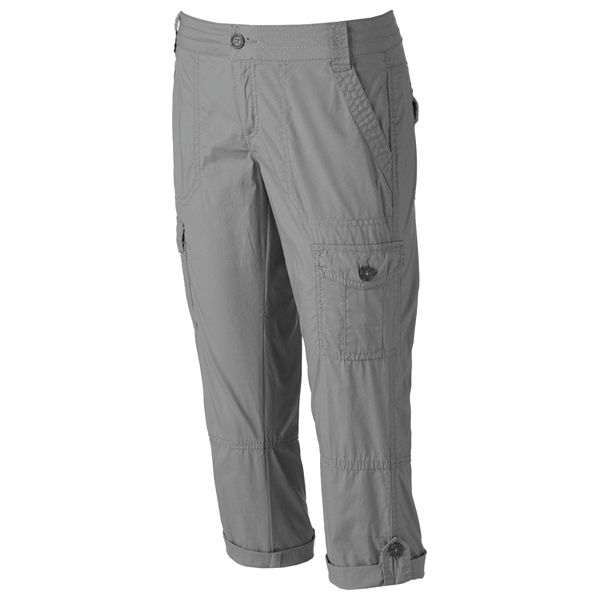 Juniors' SO® Poplin Cargo Capris