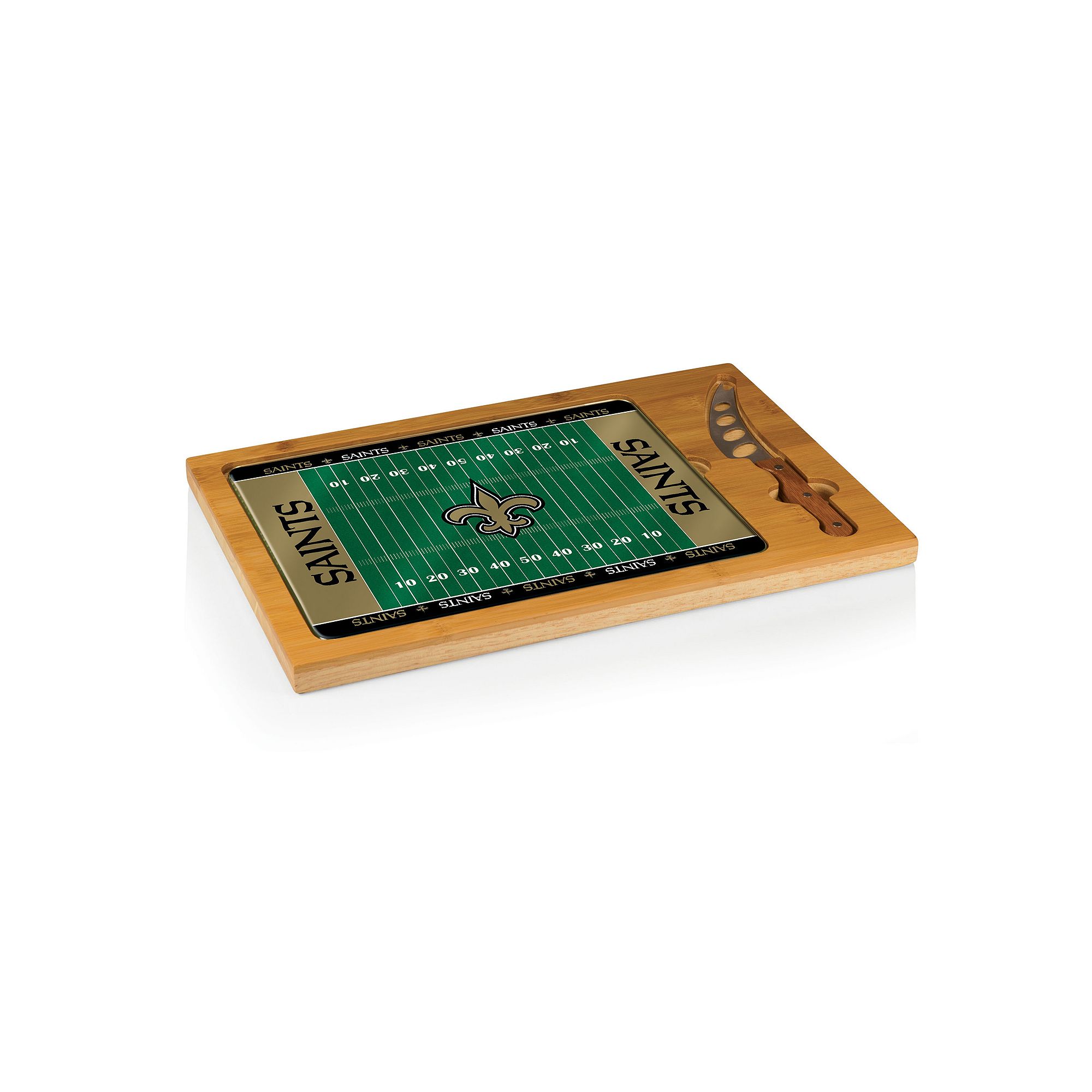Picnic Time New Orleans Saints Cutting Board Serving Tray, Brown