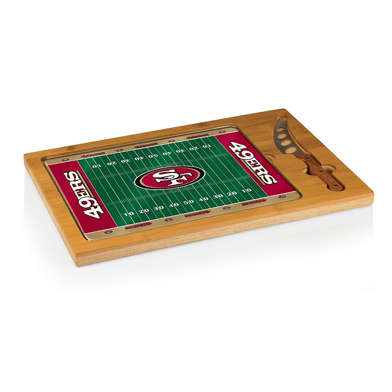 Picnic Time San Francisco 49ers Cutting Board Serving Tray, Brown