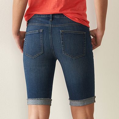 Women's Sonoma Goods For Life® Skinny Bermuda Jean Shorts