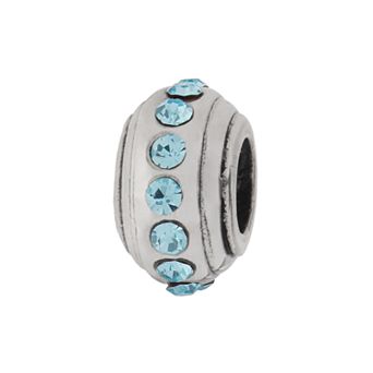 Individuality Beads Crystal Sterling Silver Stopper Bead