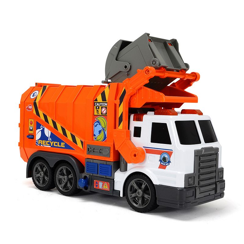 Dickie Toys Action Series 16-in. Garbage Truck, Orange