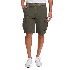 Plugg Mens Size 33 Timber Belted Ripstop Messenger Length Cargo Shorts New