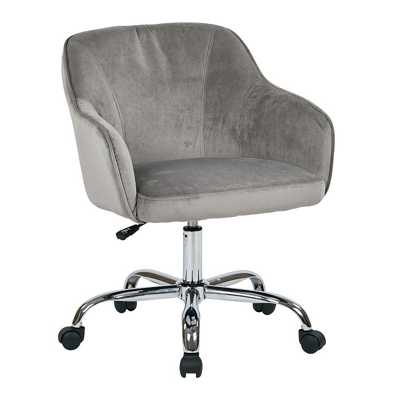 OSP Home Furnishings Bristol Task Chair, Grey