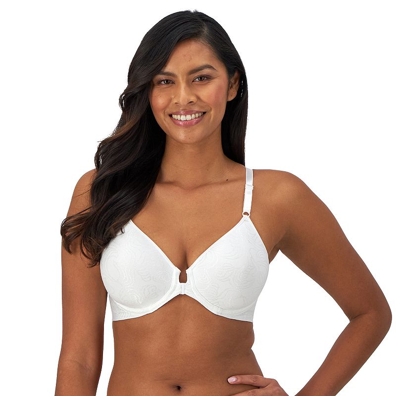 Bali Comfort Revolution Full-Figure Front-Closure Shaping Underwire Bra DF3P66, Women's, Size: 42 C, White