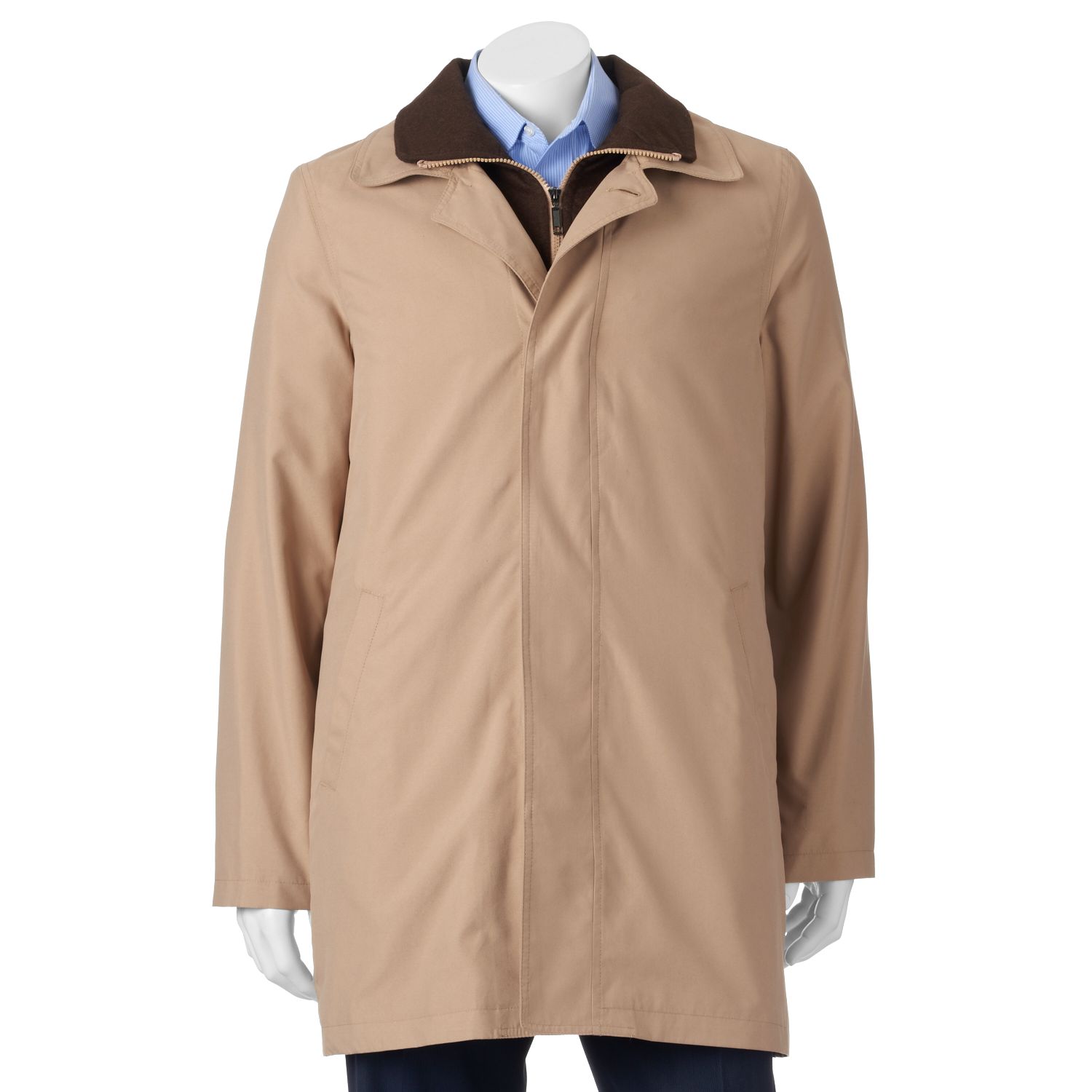 edgar classic fit raincoat with removable lining