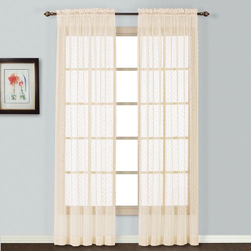 United Curtain Co. Charlotte Lace Window Panel