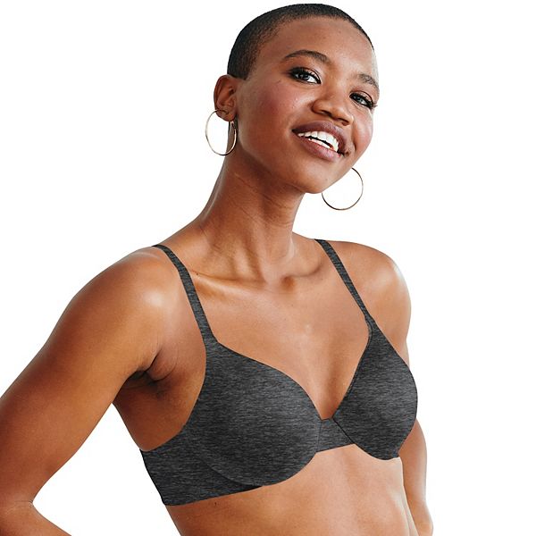 Hanes Ultimate ComfortBlend T-Shirt Front-Close Underwire Bra, Style HU01 