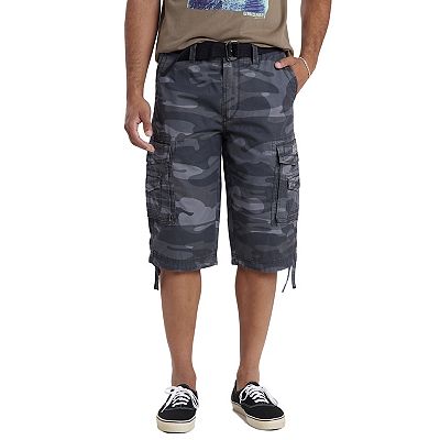 UNIONBAY Men's Flex Waist Cargo Shorts (Green Camo, 40