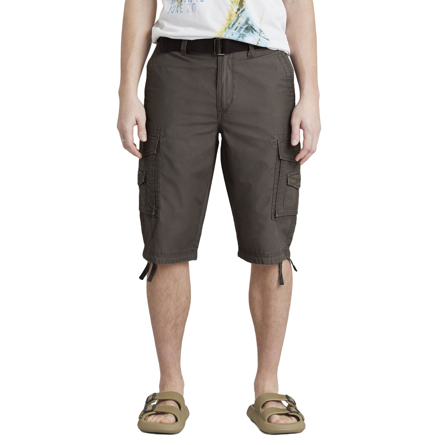 Men's UNIONBAY Cordova Messenger Belted Cargo Shorts