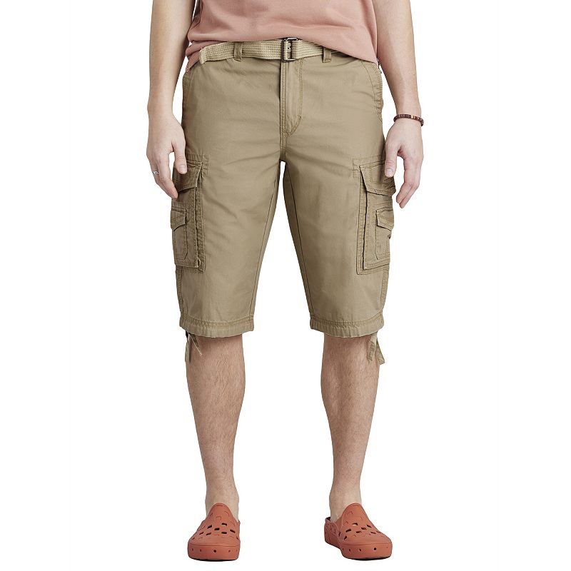 Men's UNIONBAY Cordova Messenger Belted Cargo Shorts,
