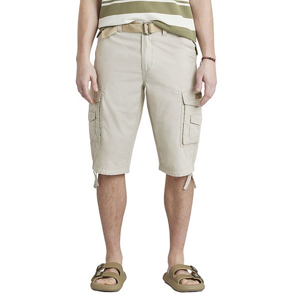 Men's UNIONBAY Cordova Messenger Belted Cargo Shorts - Sand (38)