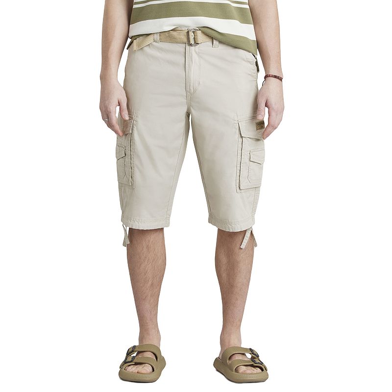 Men's UNIONBAY Cordova Messenger Belted Cargo Shorts,
