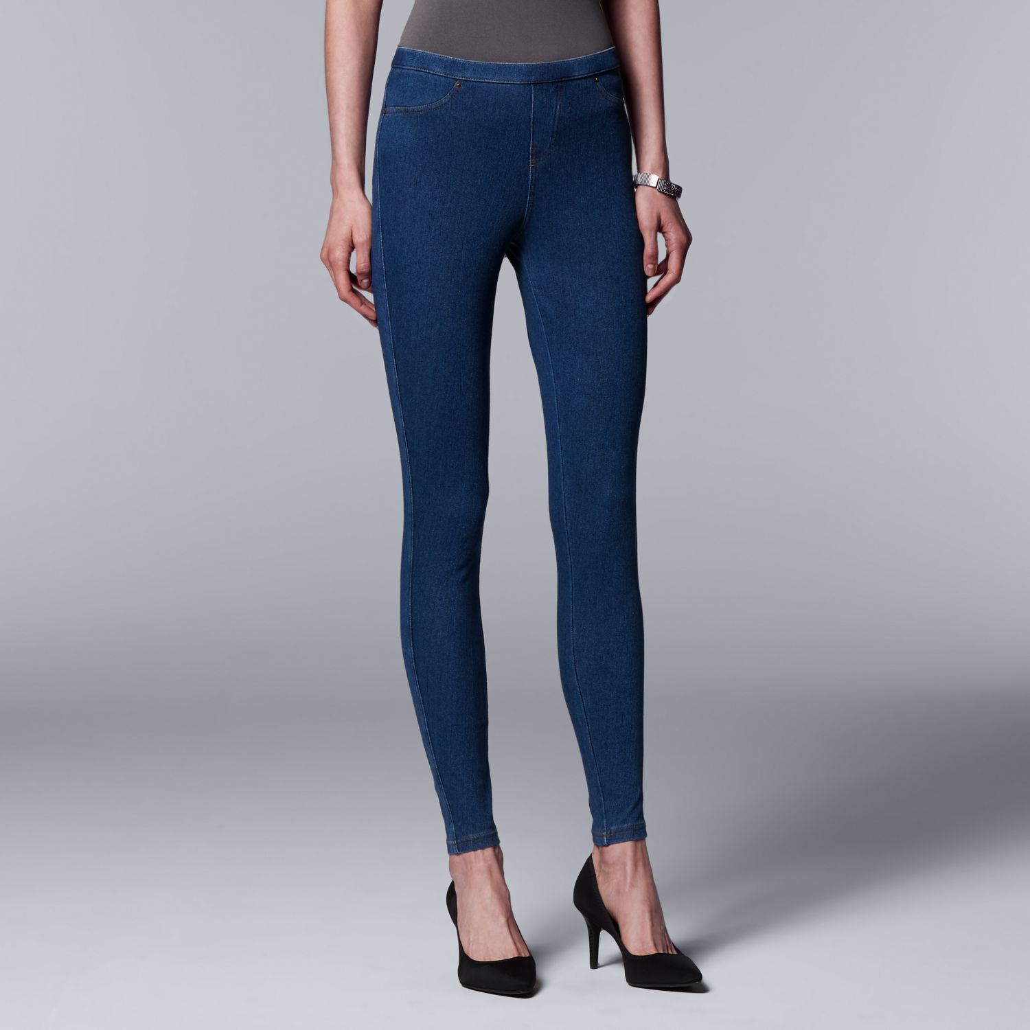 lightweight denim leggings