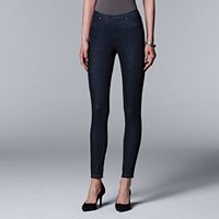 Simply Vera Vera Wang Womens Rivet Denim Leggings