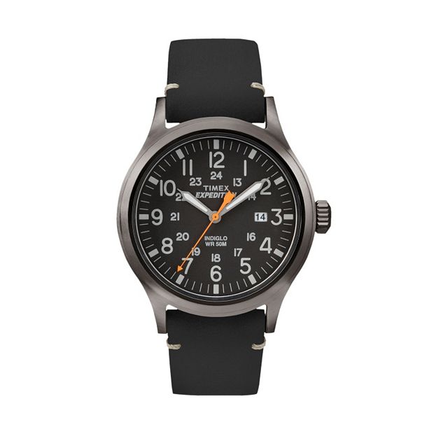 Timex Men's Expedition Scout Leather Watch#5 popular