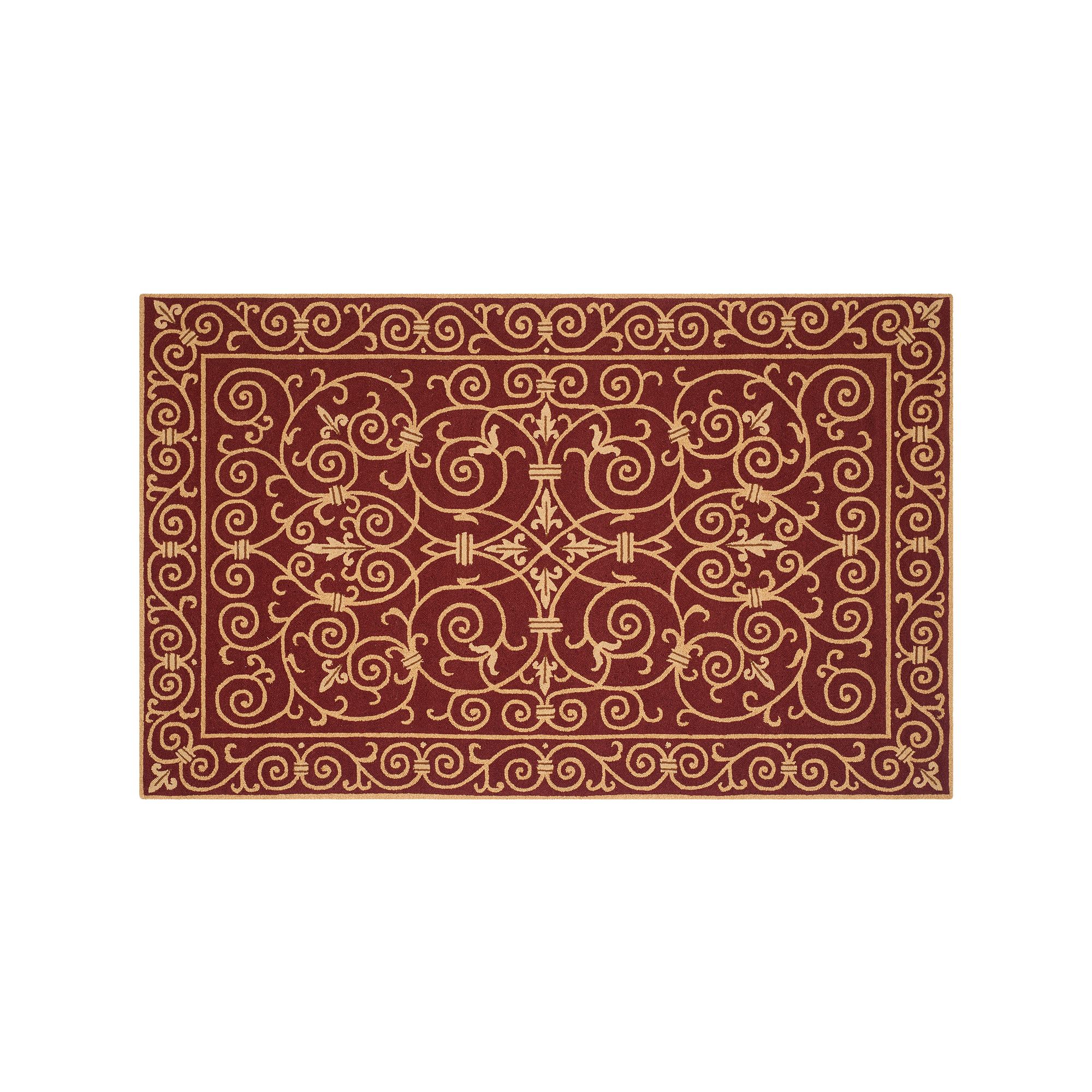 Safavieh Chelsea Scroll Hand Hooked Wool Rug, Red
