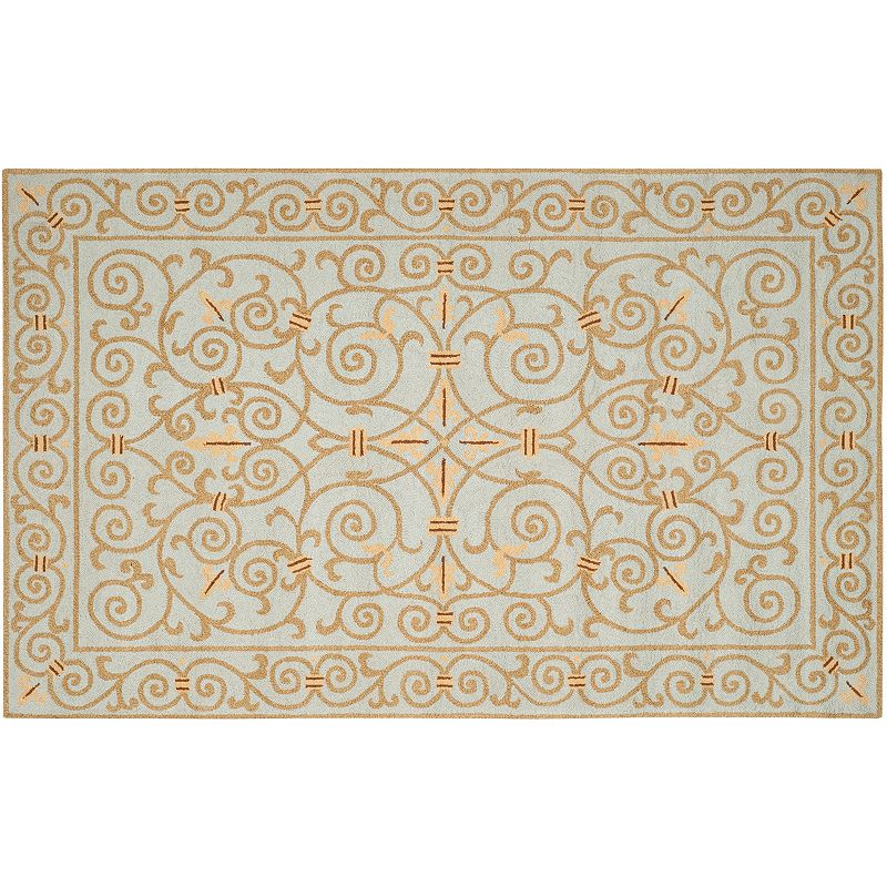 Safavieh Chelsea Scroll Hand Hooked Wool Rug, Multicolor, 2.5X12 Ft