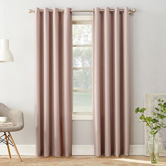 Sun Zero 1-Panel Gramercy Grommet Room Darkening Window Curtain