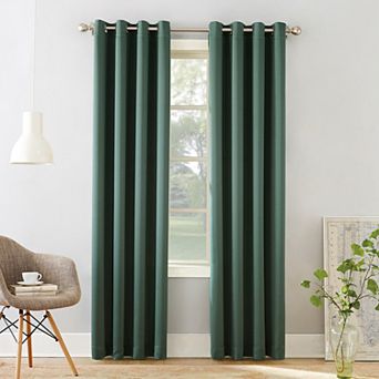 Sun Zero 1-Panel Gramercy Grommet Room Darkening Window Curtain