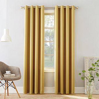 Sun Zero 1-Panel Gramercy Grommet Room Darkening Window Curtain