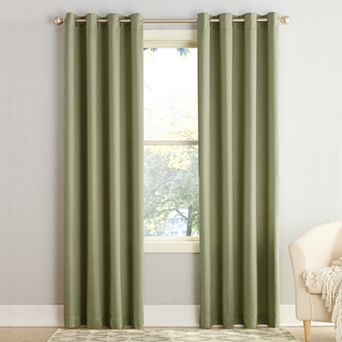 Sun Zero 1-Panel Gramercy Grommet Room Darkening Window Curtain