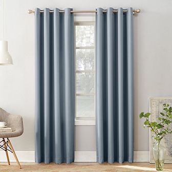 Sun Zero 1-Panel Gramercy Grommet Room Darkening Window Curtain