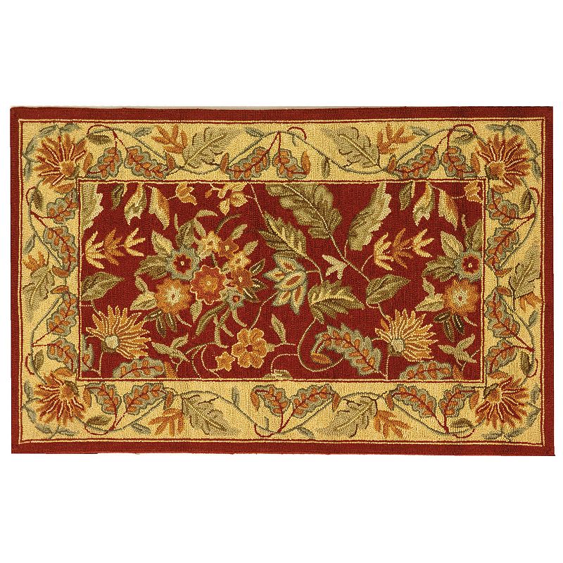 Safavieh Chelsea Bouquet Floral Hand Hooked Wool Rug, Multicolor, 3.5X5.5 Ft