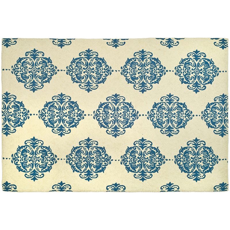 Safavieh Chelsea Medallion Hand Hooked Wool Rug, Multicolor, 6X9 Ft