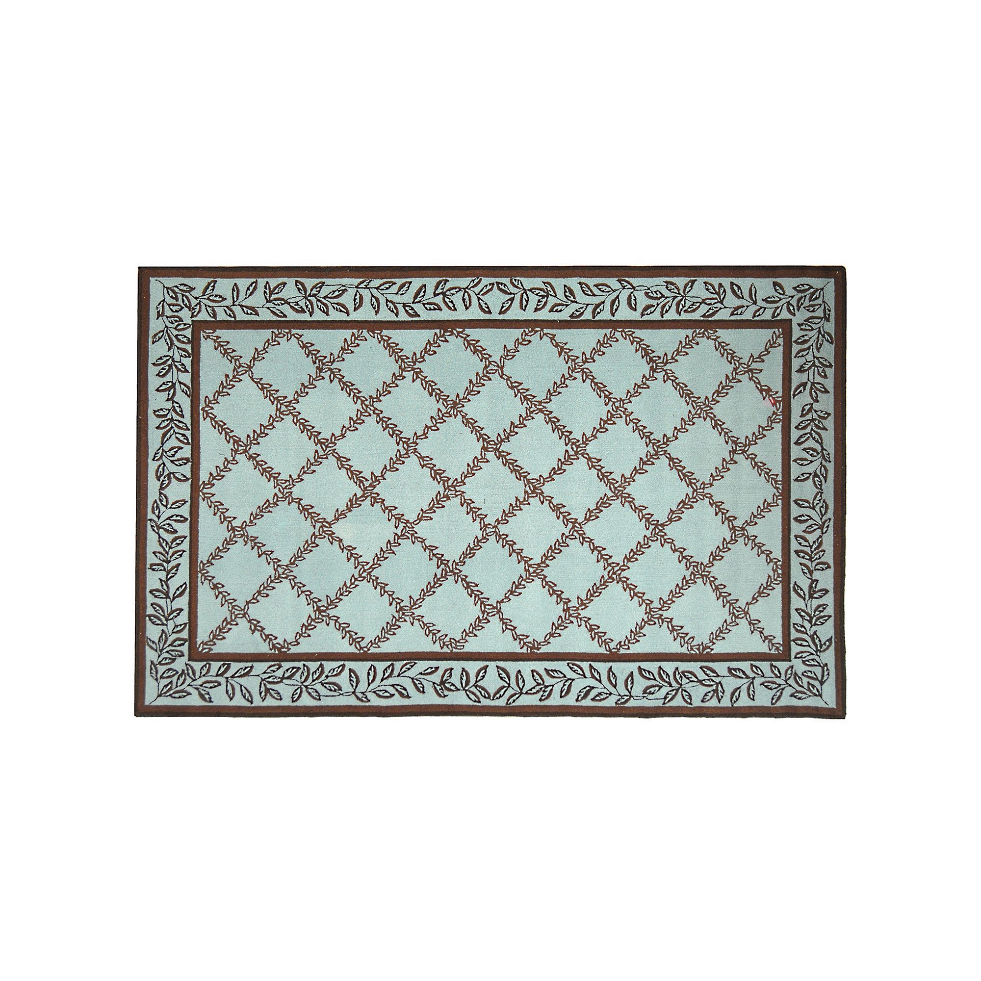 Safavieh Chelsea Vine Hand Hooked Wool Rug, Blue Brown