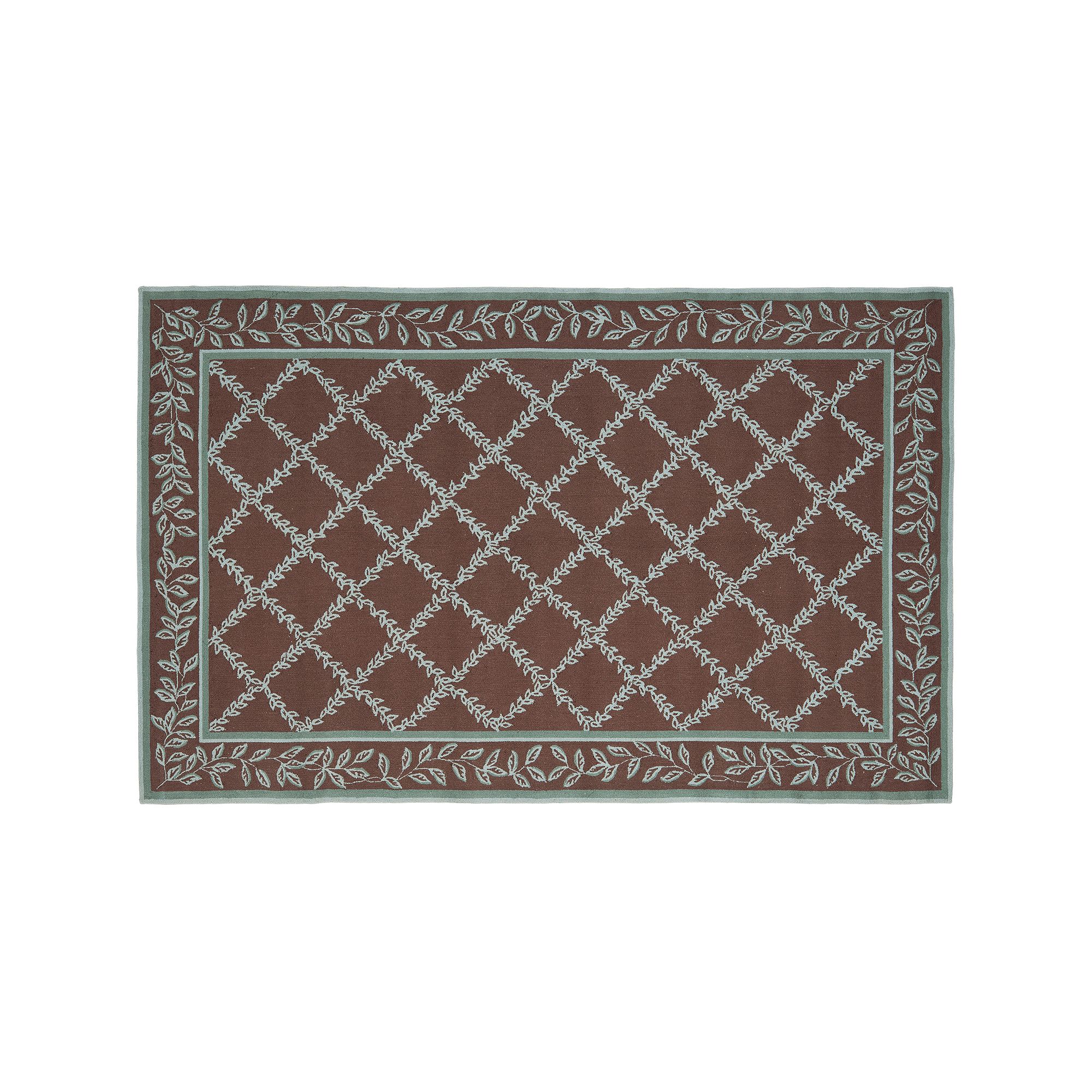 Safavieh Chelsea Vine Hand Hooked Wool Rug, Brown Blue