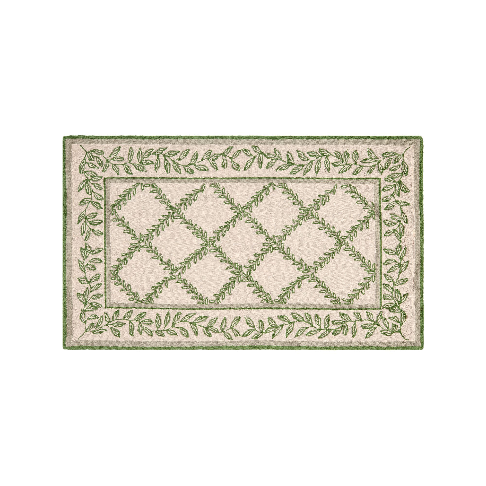 Safavieh Chelsea Vine Hand Hooked Wool Rug, Ivory Light Green