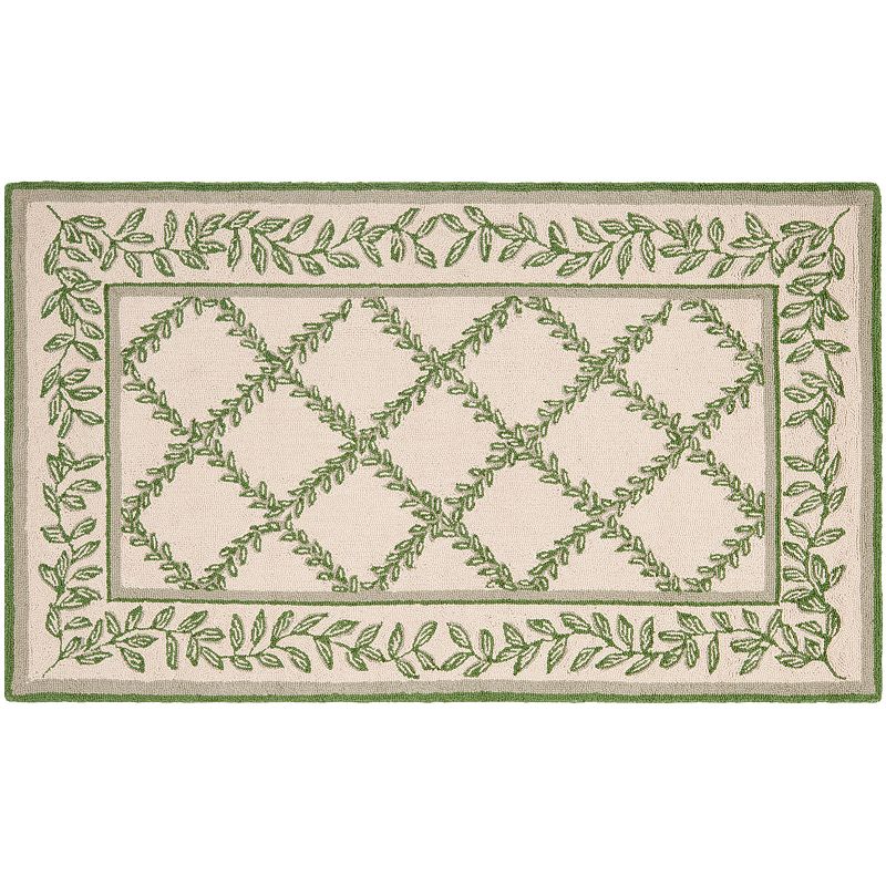 Safavieh Chelsea Vine Hand Hooked Wool Rug, Multicolor, 7.5X9.5 Ft