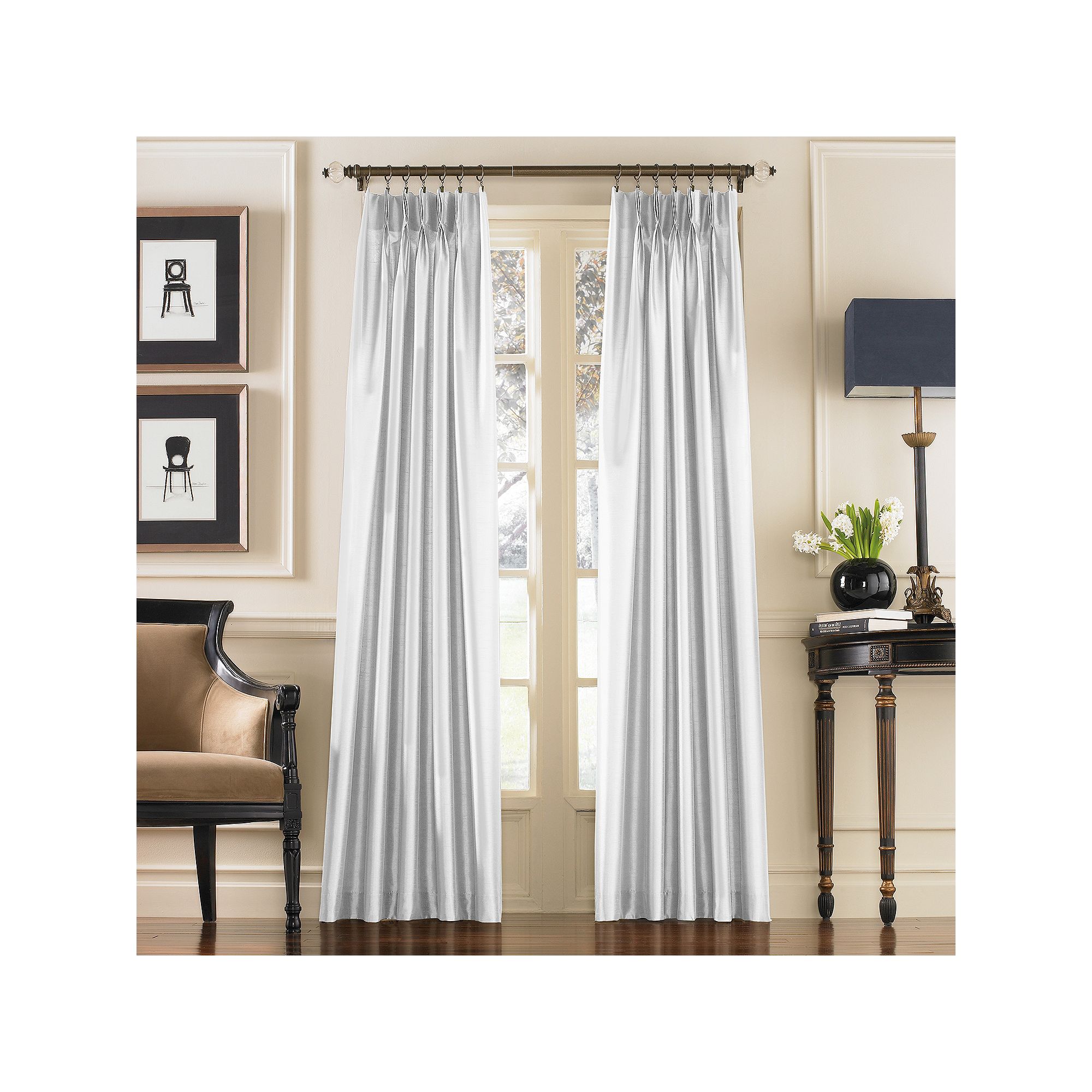Window Curtainworks Marquee Window Curtain, White