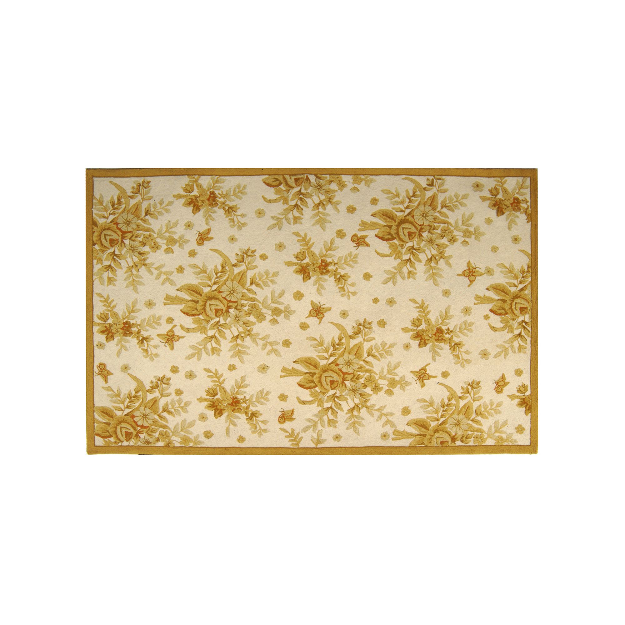 Safavieh Chelsea Vintage Paradise Floral Hand Hooked Wool Rug, Ivory Gold
