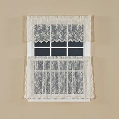 Saturday Knight, Ltd. Petite Fleur Tiered Window Curtain Set 