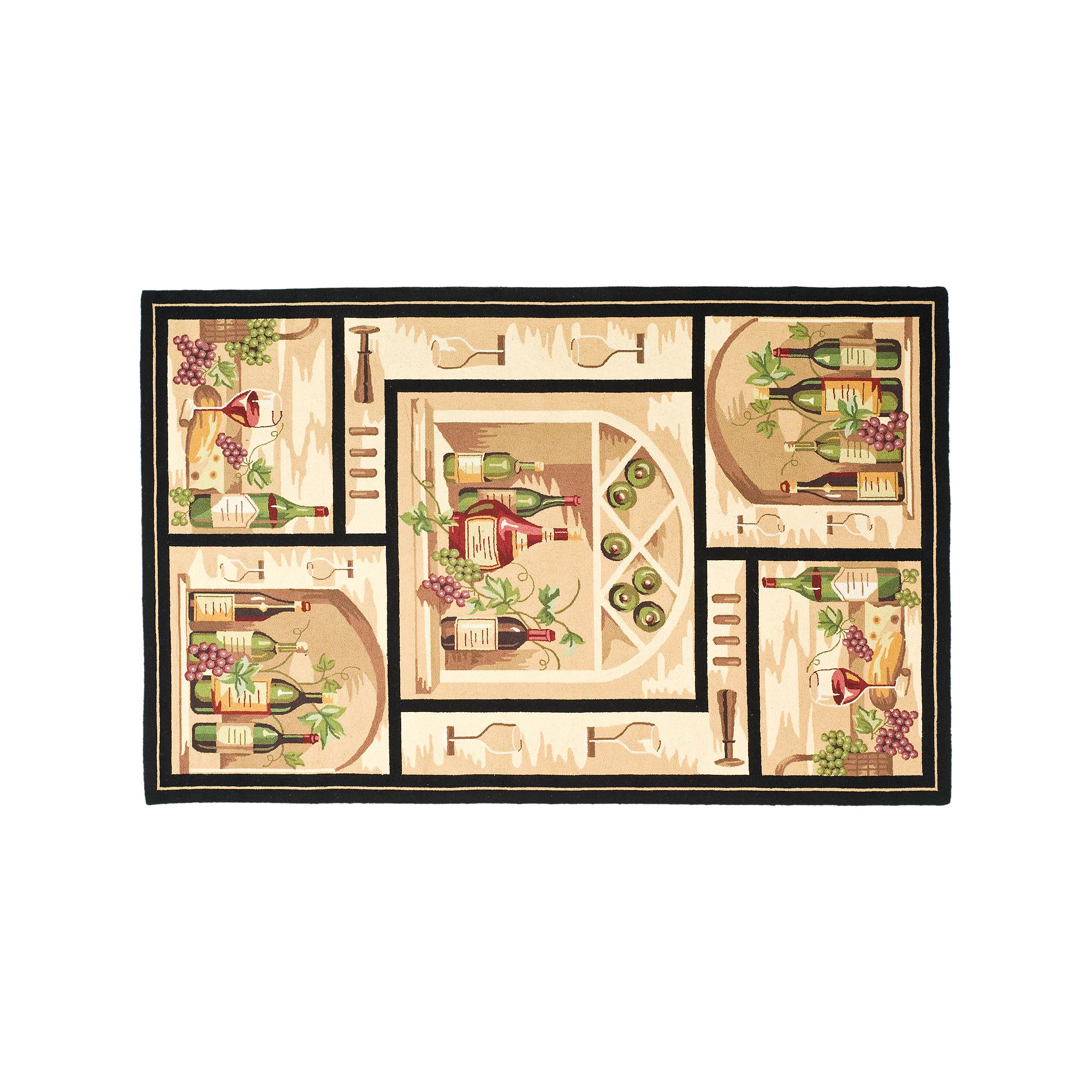 Safavieh Chelsea Chianti Framed Wool Rug, Gold Team