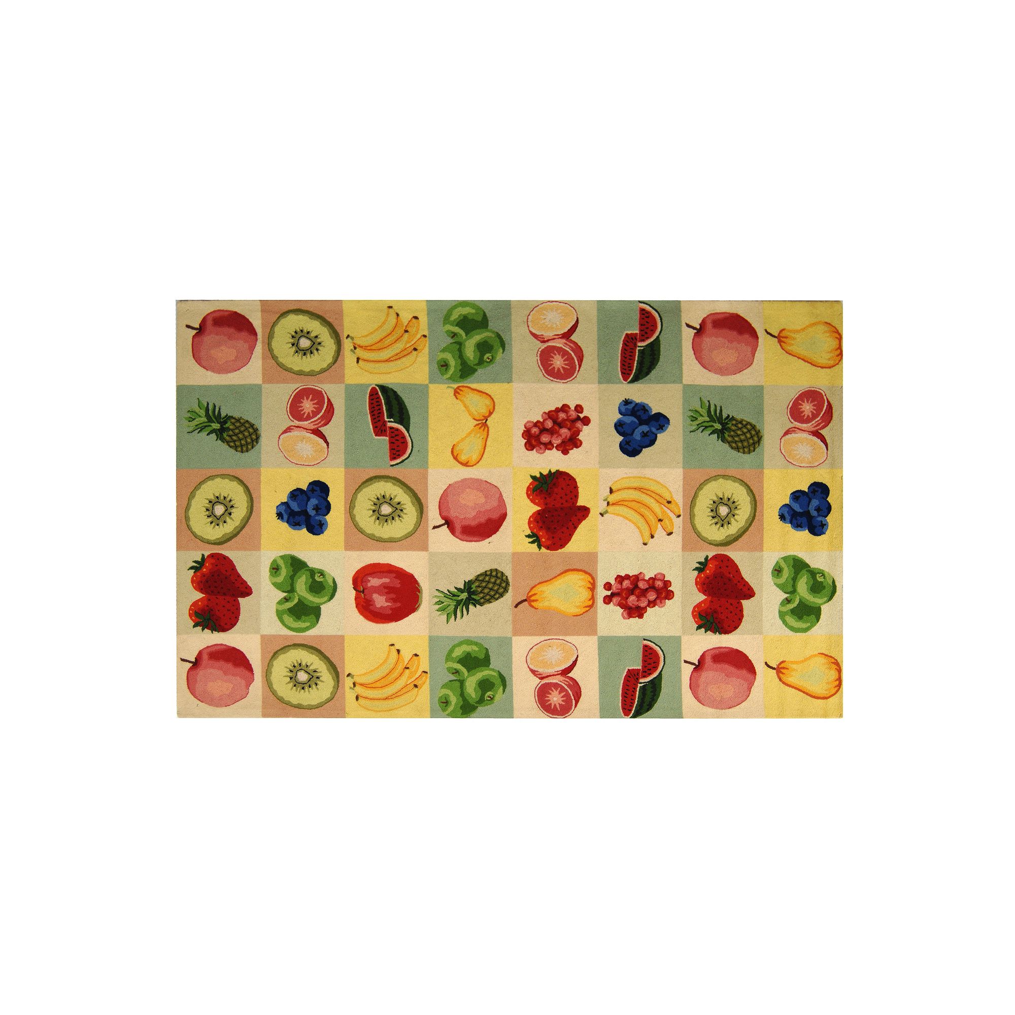 Safavieh Chelsea Fruitopia Hand Hooked Wool Rug, Ivory