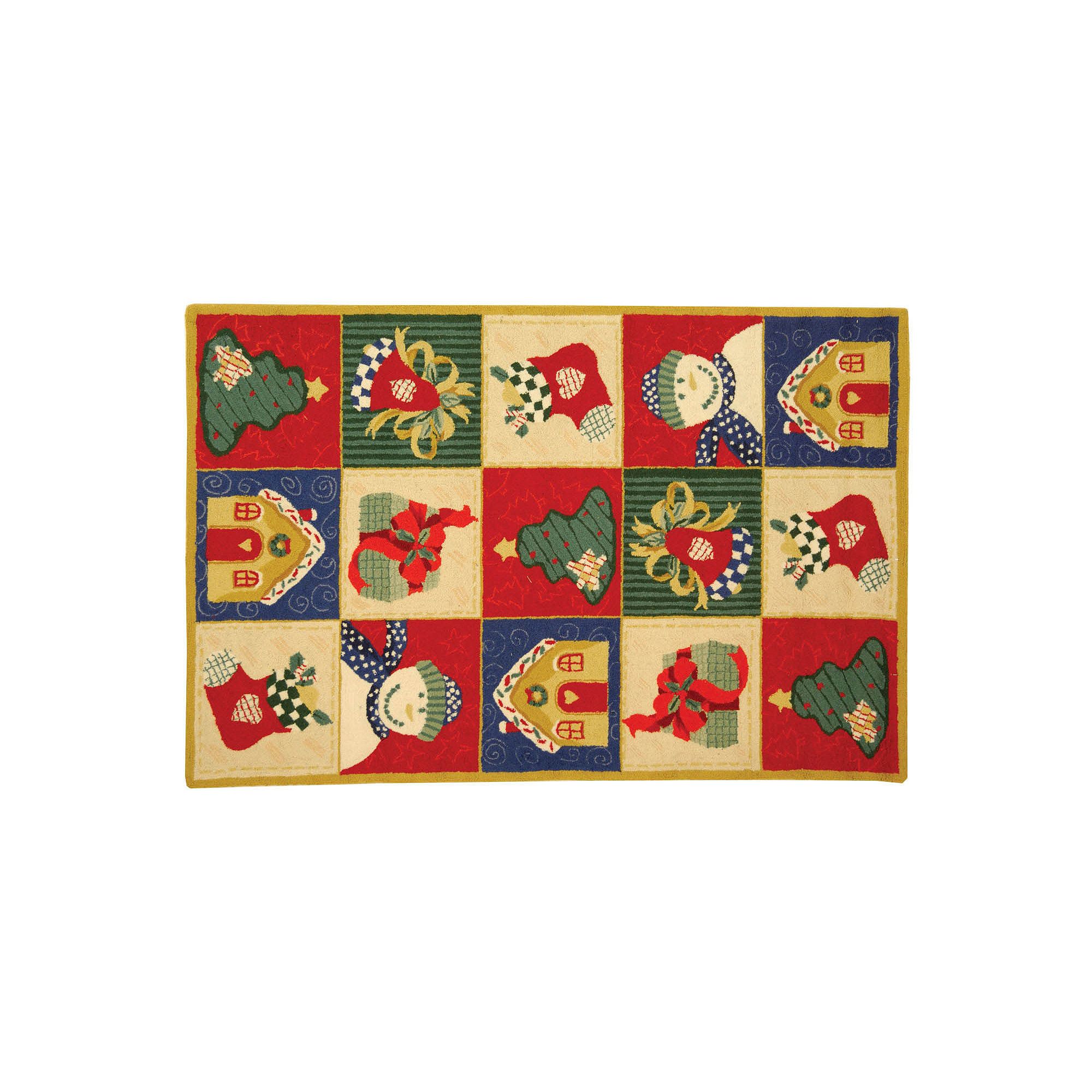 Safavieh Chelsea Holiday Hand Hooked Wool Rug, White Team