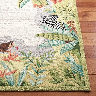 Safavieh Chelsea Jungle Trop Framed Floral Wool Rug