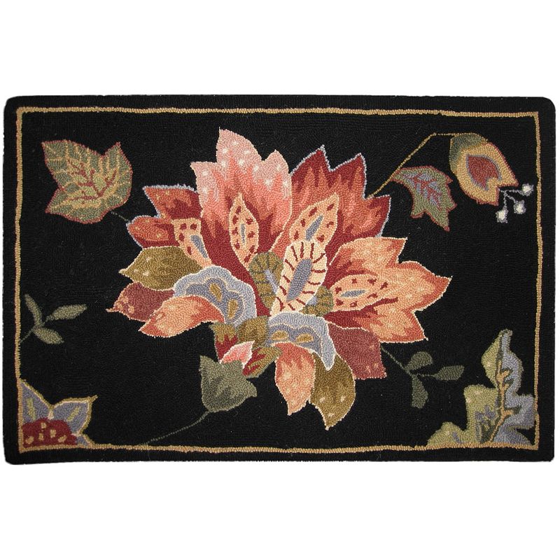 Safavieh Chelsea Potpourri Framed Floral Wool Rug, Multicolor, 4Ft Rnd