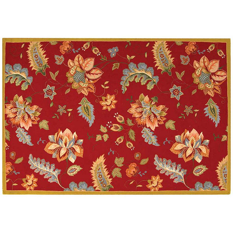 Safavieh Chelsea Potpourri Framed Floral Wool Rug, Multicolor, 8.5X11.5Ft