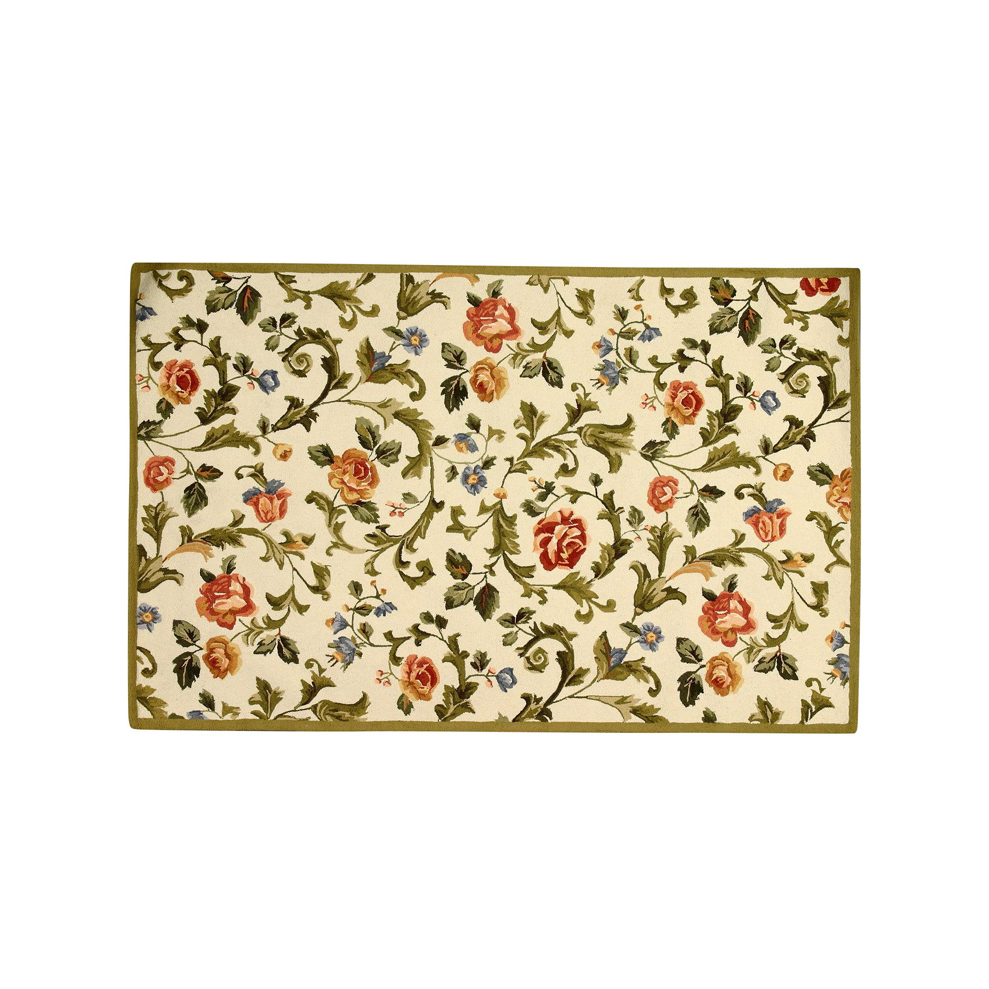 Safavieh Chelsea Floral Orchards Framed Wool Rug, Ivory