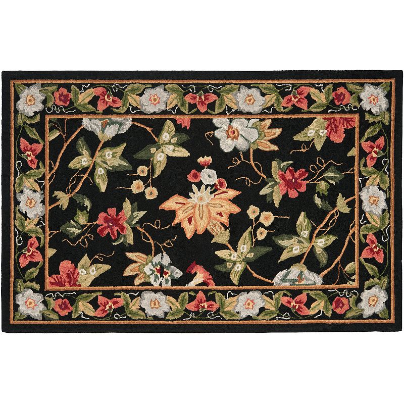 Safavieh Chelsea Hanging Vine Hand Hooked Wool Rug, Multicolor, 7.5X9.5 Ft